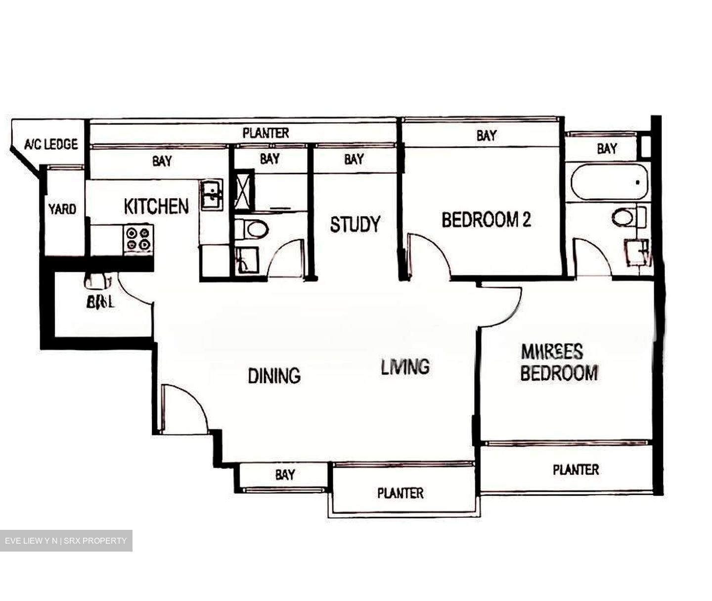 3 @ Phillips (D19), Apartment #622693761